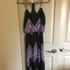 Black pattered dress